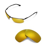 Walleva Polarized 24k Gold Replacement For Ray-ban Rb3183 63mm Walleva Polarized 24k Gold Replacement For Ray-ban Rb3183 63mm