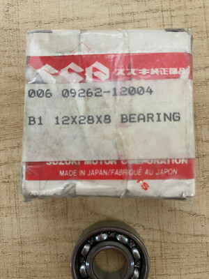 Suzuki ALT125/185 NOS Crankshaft Case Bearing 12x28x8 Part # 09262