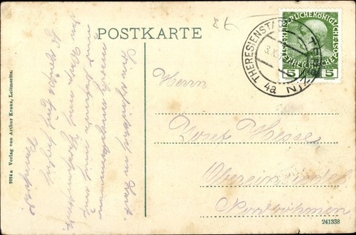 Czech Postcard Litoměřice Leitmeritz Ústí region, water party, saloon steamer. - Picture 2 of 2