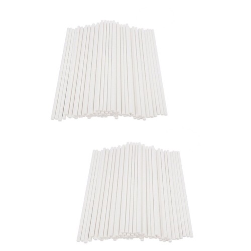 300 pcs Paper Lollipop Sticks Cake Sticks for Birthday Party DIY Craft Project - Imagen 5 de 8