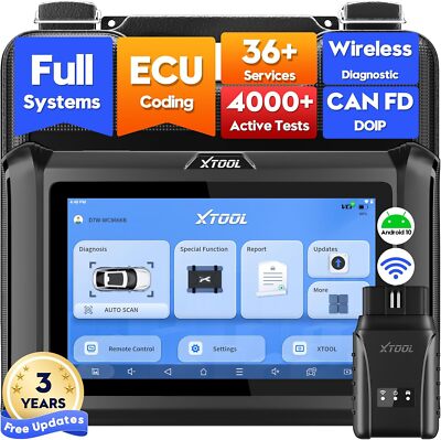 XTOOL D7W OBD2 Diagnosegerät ECU-Codierung, 36+ Rücksetzungen CAN FD & DoIP