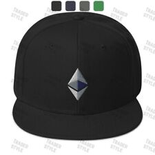 Ethereum Snapback Cap ETH crypto trading trader gift embroidery hat