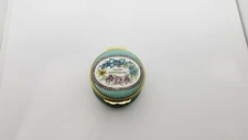 HALCYON DAYS ENAMEL BOX, Happy Anniversary, England
