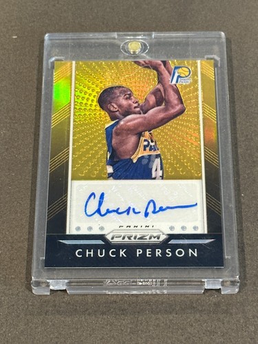 2015-16 Panini Prizm Chuck Person Auto 03/10 Gold Prizm #P-CPR (214)