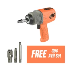 Ingersoll Rand 2236QTIMAX-O  1/2" & 3/4” Dr Impact Hi-Viz ORANGE + 3pc Anvil Set
