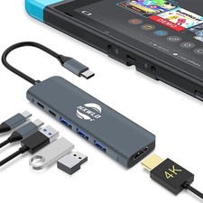 Portable Switch Dock for Nintendo Switch  OLED, USB C to HDMI Adapter Docking S