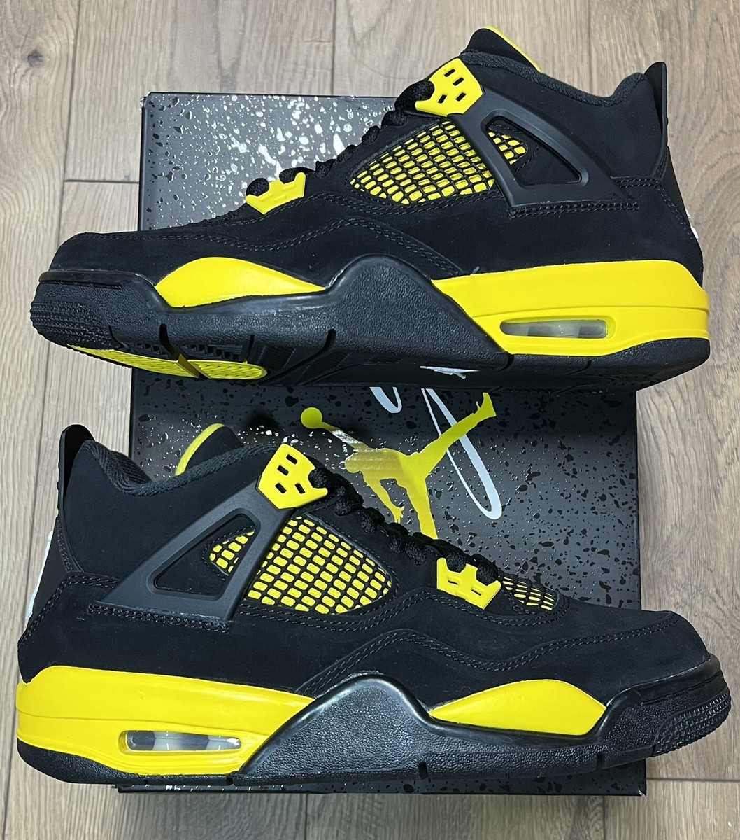 Sz 7Y-Air Jordan 4 Retro Thunder 2023 408452-017 Same day