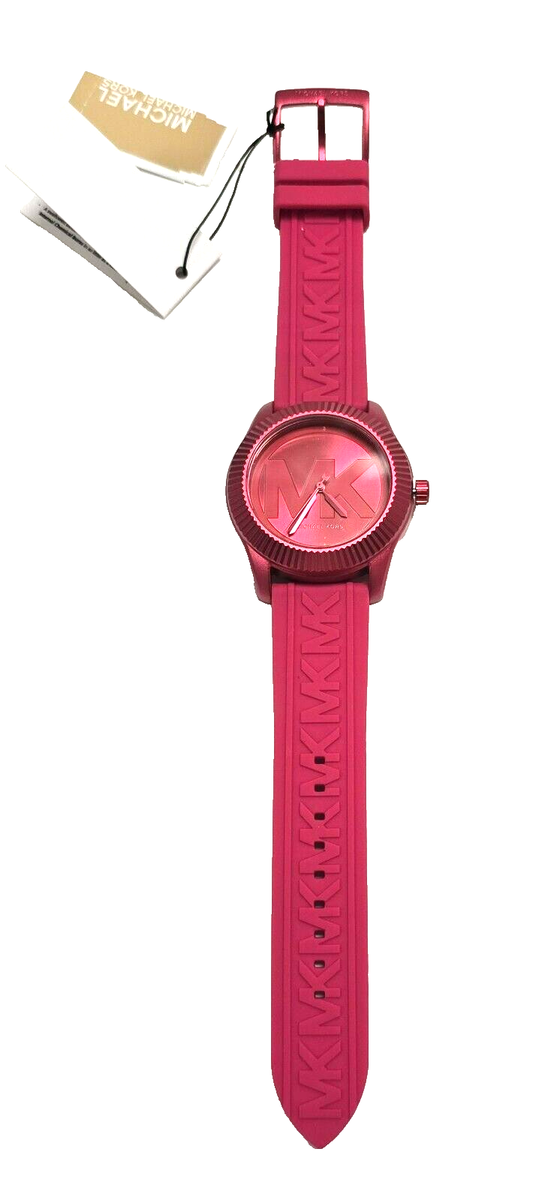 Michael Kors Maddye Three-hand Pink Silicone Watch MK6803 100