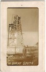 Oil Well Military Man - Icicles in Sunny South - RPPC  ........... FREE SHIPPING — photo 1
