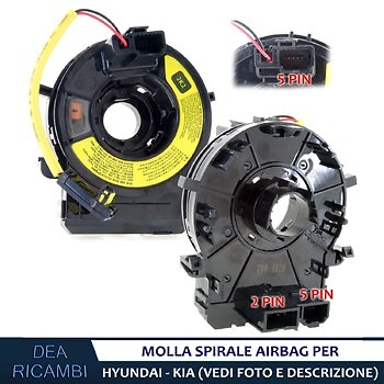 Molla Spirale Anello Contatto Airbag per KIA VENGA 2010-2015 Cod. SAHY002 - Imagen 2 de 4