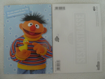 Postkarte ''Do you want to be my Quietscheentchen?'' (Ernie) (MODERN TIMES   2013)