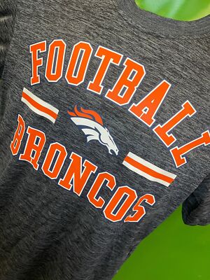 NFL Denver Broncos meliert grau feuchtigkeitsableitender Stil T-Shirt Jugend X-Large 14-16