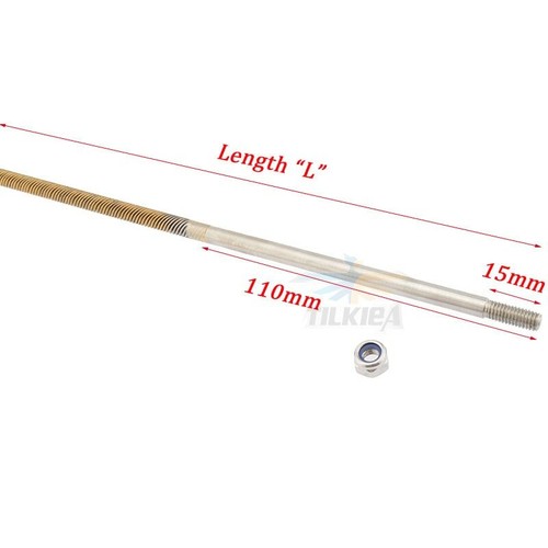 RC Boot Flexwelle 6,35 mm 1/4" geschweißter Stub LH RH links rechts Benzin Gas Stinger - Bild 2 von 6