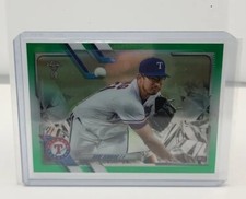 Dane Dunning /99 2021 Topps Chrome Ben Baller Green Refractor #187 Rookie
