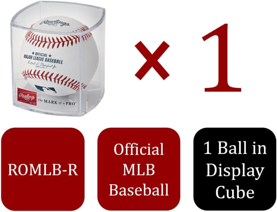 Official 2025 Major League Baseball Game Ball With Display Case