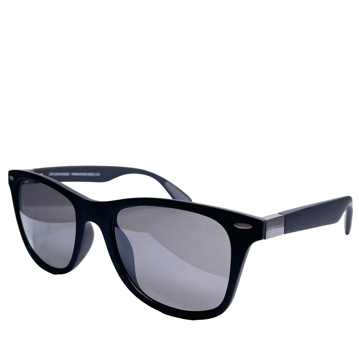 Piranha Men's Black Sunglasses 22/#83004 PC 105 Gray Lens