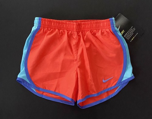 Nike Girls Size 6 Max Orange Athletic Lined Dri-Fit Running Jogging Shorts - Picture 3 of 6