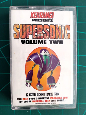 RARE Kerrang Supersonic V2 Audio Cassette Tape 12 Trks. ASH Reef Paradise Lost