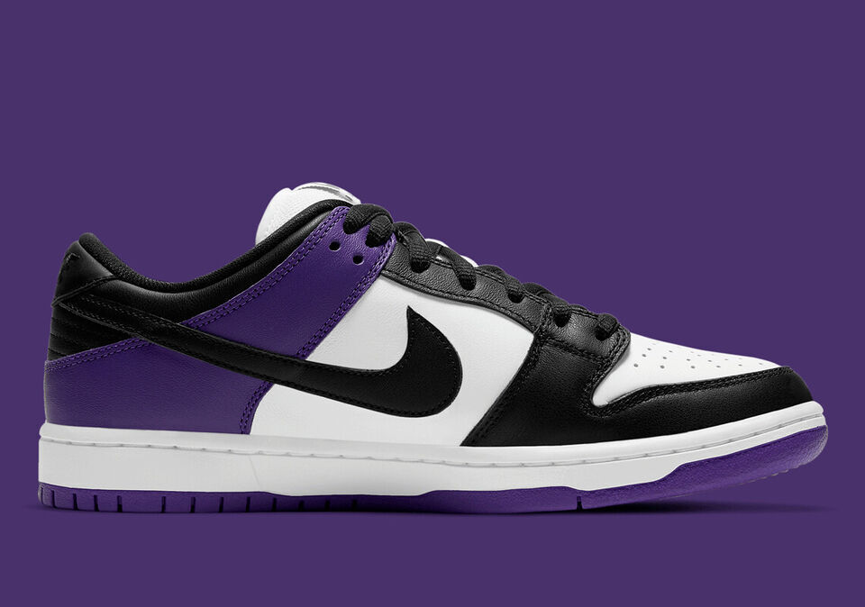 Nike SB Dunk Low Pro Court Purple Black White Men's Shoes