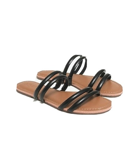 Neu J.Crew Factory Seaside Sandalen schwarz Pantoletten Größe 9 - Bild 1 von 2