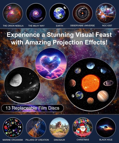 LED Sternenhimmel Projektor Lampe Galaxy Nebula Star Erde Planetarium Nachtlicht - Bild 5 von 15