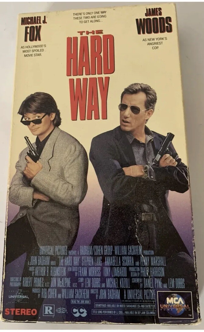 The Hard Way VHS 1991 Michael J. Fox James Woods | eBay