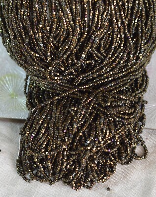 Antique Seed Beads Metallic Bronze Iris, 18bpi, 7g