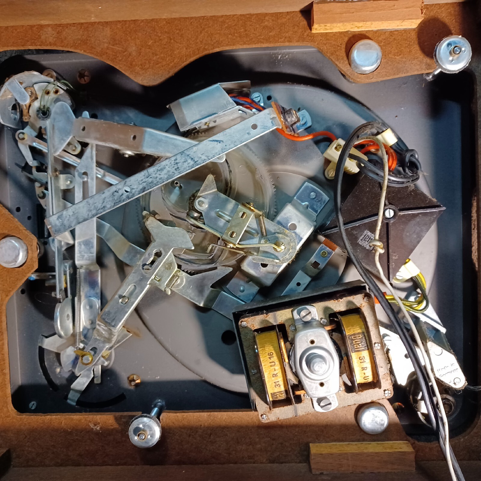 Dual/United Audio 1215 Vintage Turntable Parts only no dust cover eBay