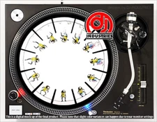 Spaceman Jump - 7"-12" DJ slipmat for LP turntable record player 