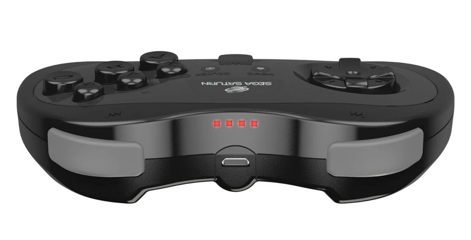 Retro-bit x SEGA Saturn Style Black 8 Button BLUETOOTH Controller- RET00145 F43 - Image 3 of 3