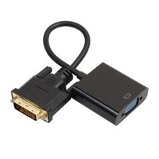 DVI-D 24 1 Pin Male to VGA 15Pin Female Active Cable Adapter Converter 1080P