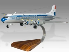 Douglas DC-6B KLM Desk Wood Airplane New Model Large Scale 1/100