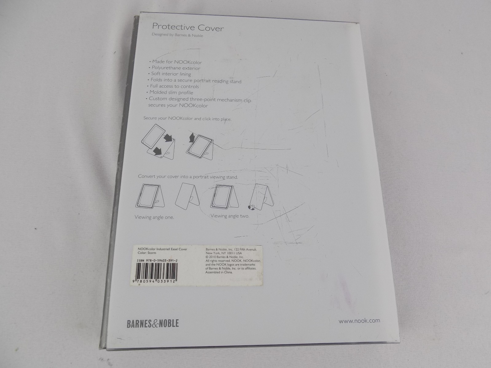 Nook Protective Cover Case Industrial Easel Black Barnes Noble