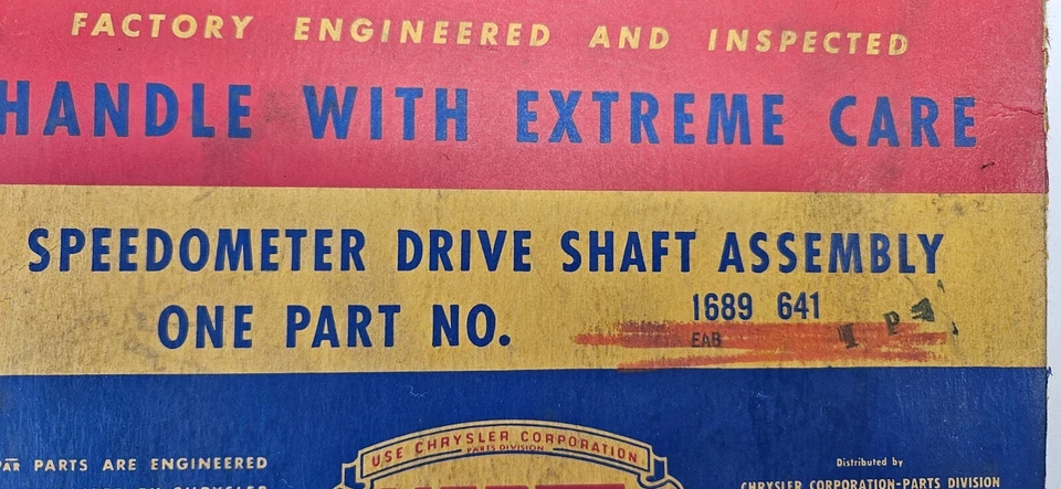 Cable de eje de transmisión velocímetro Plymouth Dodge Chrysler 1956-1961 1689641 nuevo de stock Foto 4 de 4