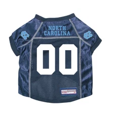 NORTH CAROLINA TAR HEELS DOG CAT PET PREMIUM JERSEY w/ NAMETAG EXTRA SMALL XS