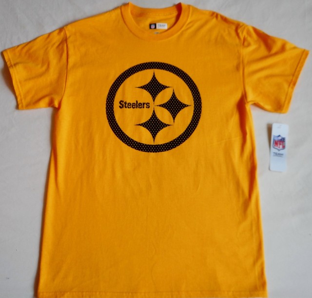 PITTSBURGH STEELERS NFL TEAM APPAREL SHORT SLEEVE T SHIRT MENS M L XL 2X YELLOW | eBay