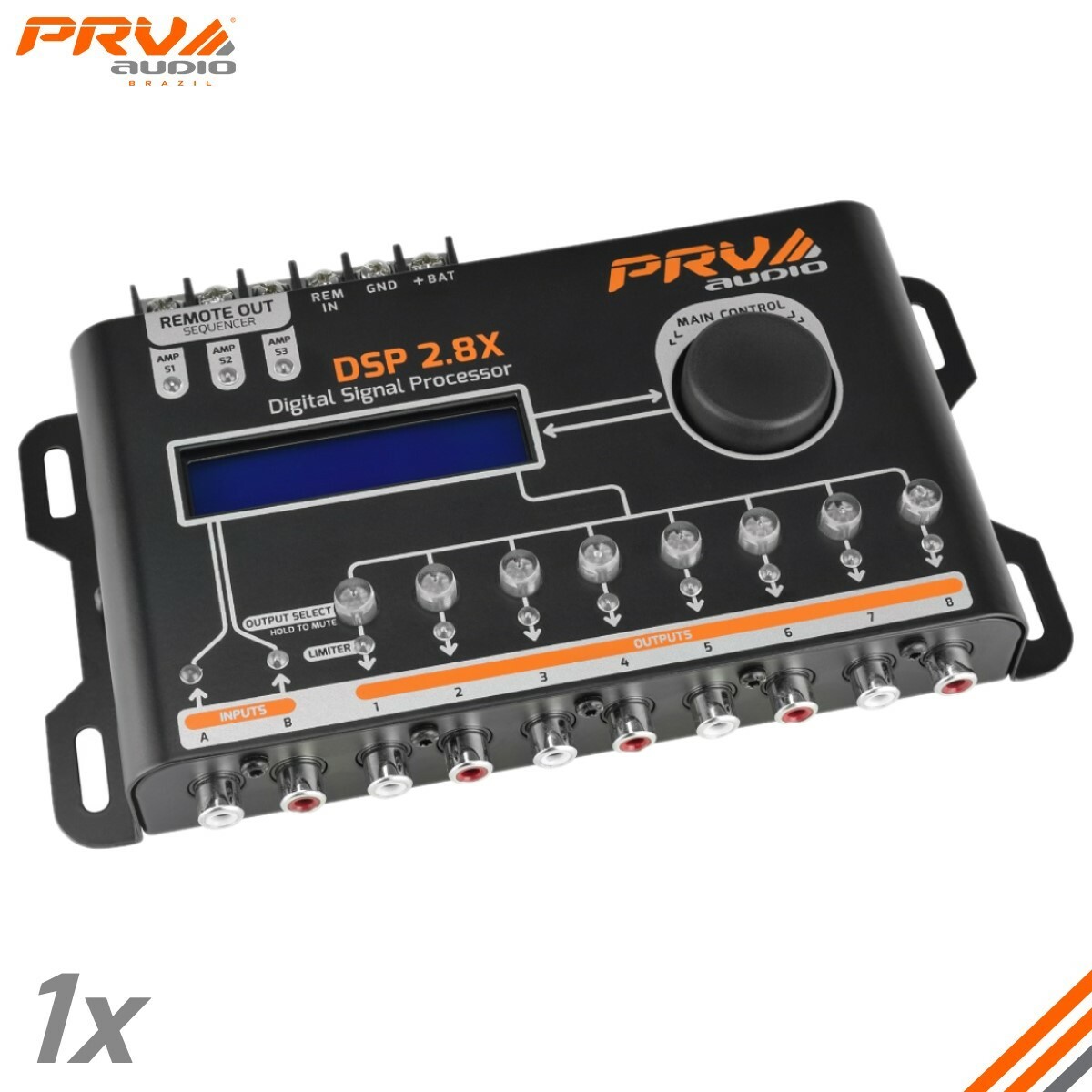 PRV Audio DSP 2.8X Crossover & EQ 8 Channel Full DSP Digital
