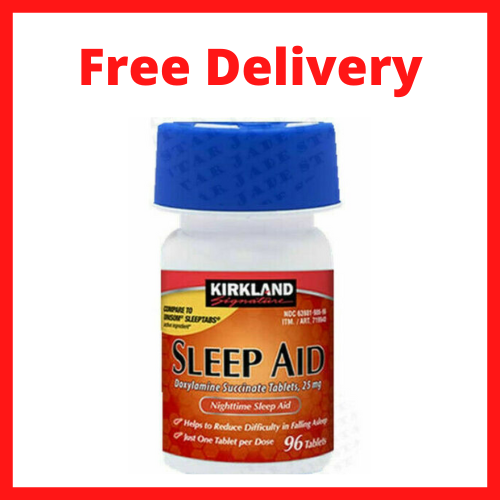 KIRK LAND Sleep Aid 1 Bottles (96 pills) with Expiration Year 2025 by
