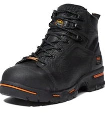 Timberland PRO Endurance Black Steel Toe Waterproof 6in Boots Men's Size 8.5W
