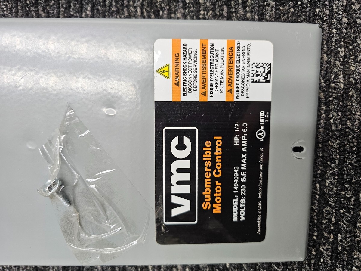 rmacchoさま専用 VMC Submersible Motor Control 14940943 1/2hp 230v 6.0a for