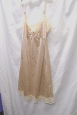 SLIPERFECTION 100 Nylon ANTRON Full Slip Lace Trim Non Cling 36 USA