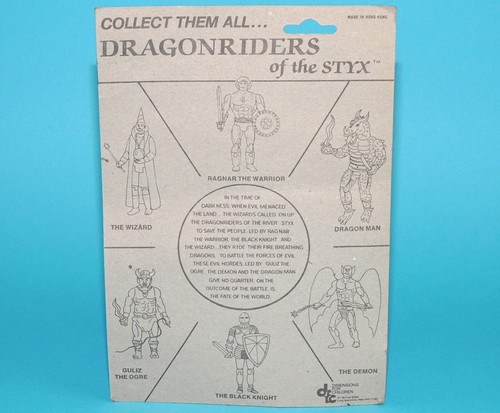 DRAGONRIDERS OF THE STYX THE BLACK KNIGHT MOC MOSC US CARD 1982 DFC DIMENSION... - Picture 10 of 11