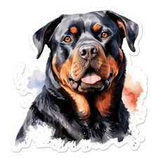 Rottweiler Dog, Vinyl Decal Sticker, Indoor Outdoor, 3 Sizes, 11385
