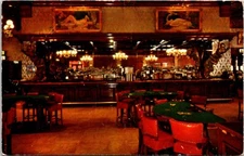 Postcard Golden Nugget Million Dollar Gambling Bar Saloon Las Vegas Nevada B106