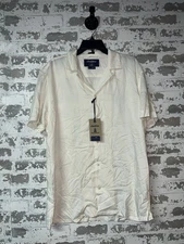 NWT! chubbies The Ivory Lotus Rayon Sunday Shirt Size LARGE $65