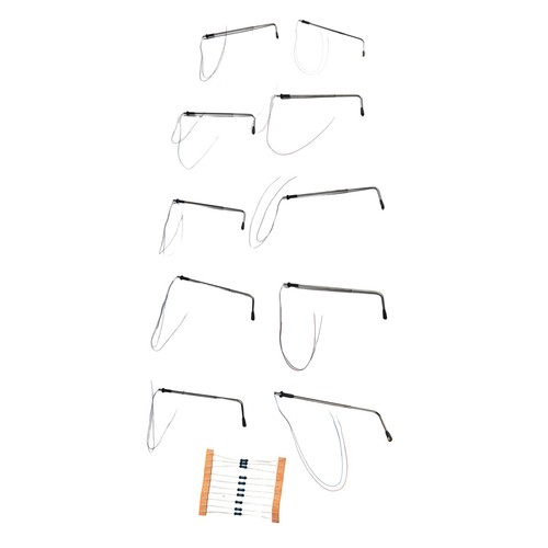 Set aus 10 modernen Straßenbeleuchtungen für Modellbau Landschaften (10cm) - Bild 15 von 22