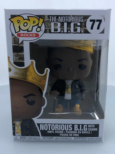 Funko POP! Rocks Notorious B.I.G #77 Vinyl Figure DAMAGED BOX SEE PICS