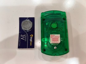 Sega Dreamcast Green VMU HKT-7000 Visual Memory Card Unit with Cap + New Battery