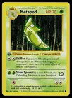 Pokemon Card - Metapod Base Set (Shadowless) 54/102 Common 1st Edition