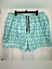 Disney Parks Men's XL Swim Trunks Mickey Mouse  Friends Green Teal